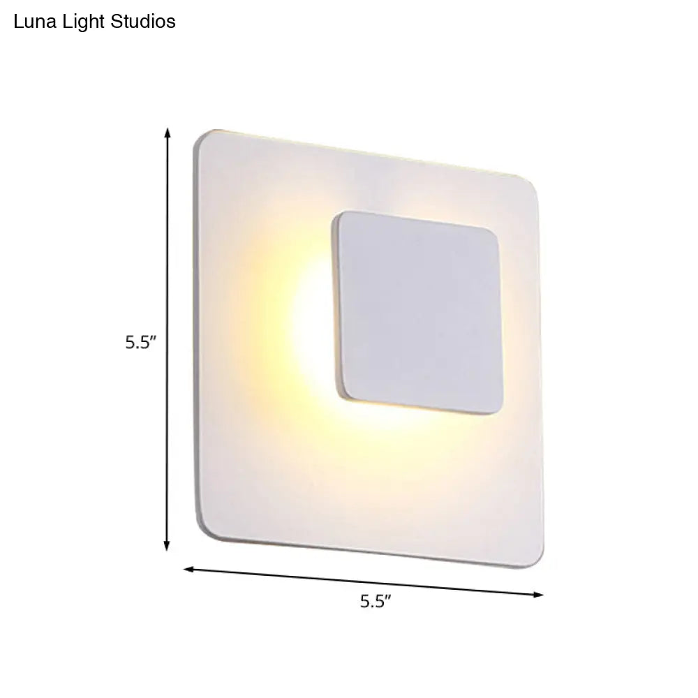 Aplique de pared LED contemporáneo DecorBites™ de acrílico para sala de estar - Luz blanca/cálida