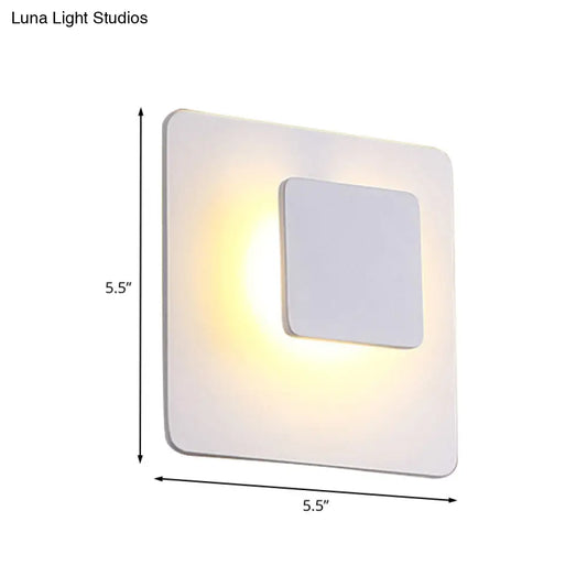 Aplique de pared LED contemporáneo DecorBites™ de acrílico para sala de estar - Luz blanca/cálida
