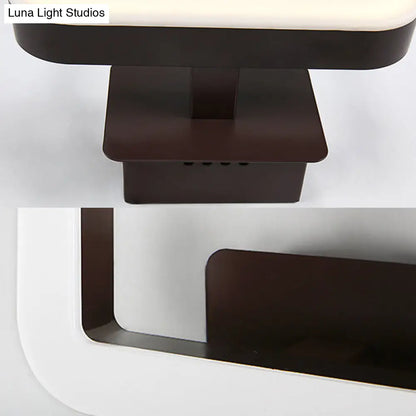 Aplique de pared LED contemporáneo DecorBites™ de acrílico - Diseño con marco cuadrado, 1 luz - Luz cálida/blanca/natural