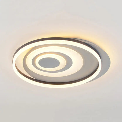 DecorBites™ Contemporary LED Ceiling Lamp: White Acrylic Flush Mount for Kids' Bedroom