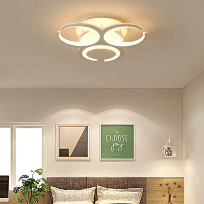 DecorBites™ DecorBites™ Contemporary LED Ceiling Mount Light: 19.5"/23.5" Restaurant Ring | Acrylic | White Flush Mount