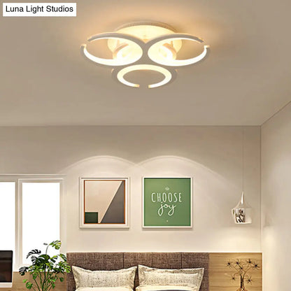 DecorBites™ DecorBites™ Contemporary LED Ceiling Mount Light: 19.5"/23.5" Restaurant Ring | Acrylic | White Flush Mount