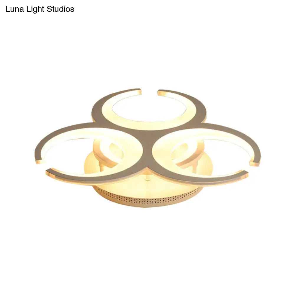 DecorBites™ DecorBites™ Contemporary LED Ceiling Mount Light: 19.5"/23.5" Restaurant Ring | Acrylic | White Flush Mount