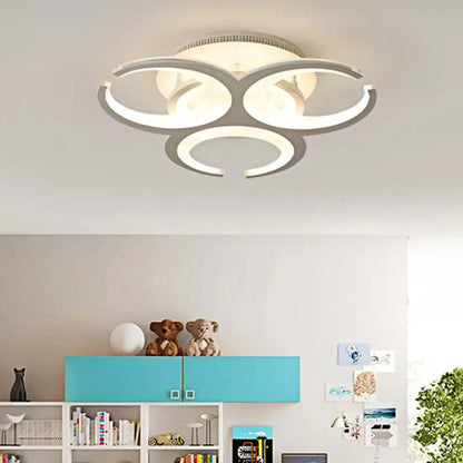 DecorBites™ DecorBites™ Contemporary LED Ceiling Mount Light: 19.5"/23.5" Restaurant Ring | Acrylic | White Flush Mount