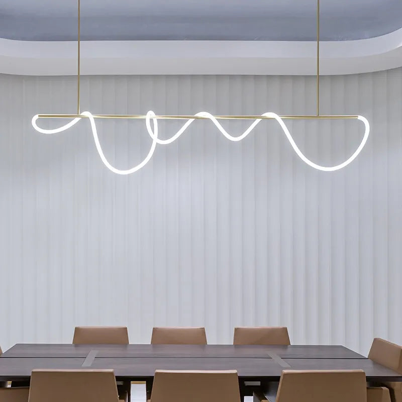 Contemporary LED Chandelier for Dining Room Lighting