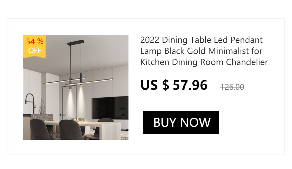 Contemporary LED Chandelier for Dining Room Lighting