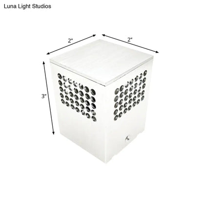 DecorBites™ DecorBites™ Contemporary LED Circle Cutouts Corridor Wall Light in Silver with Blue/Red/Purple Lights