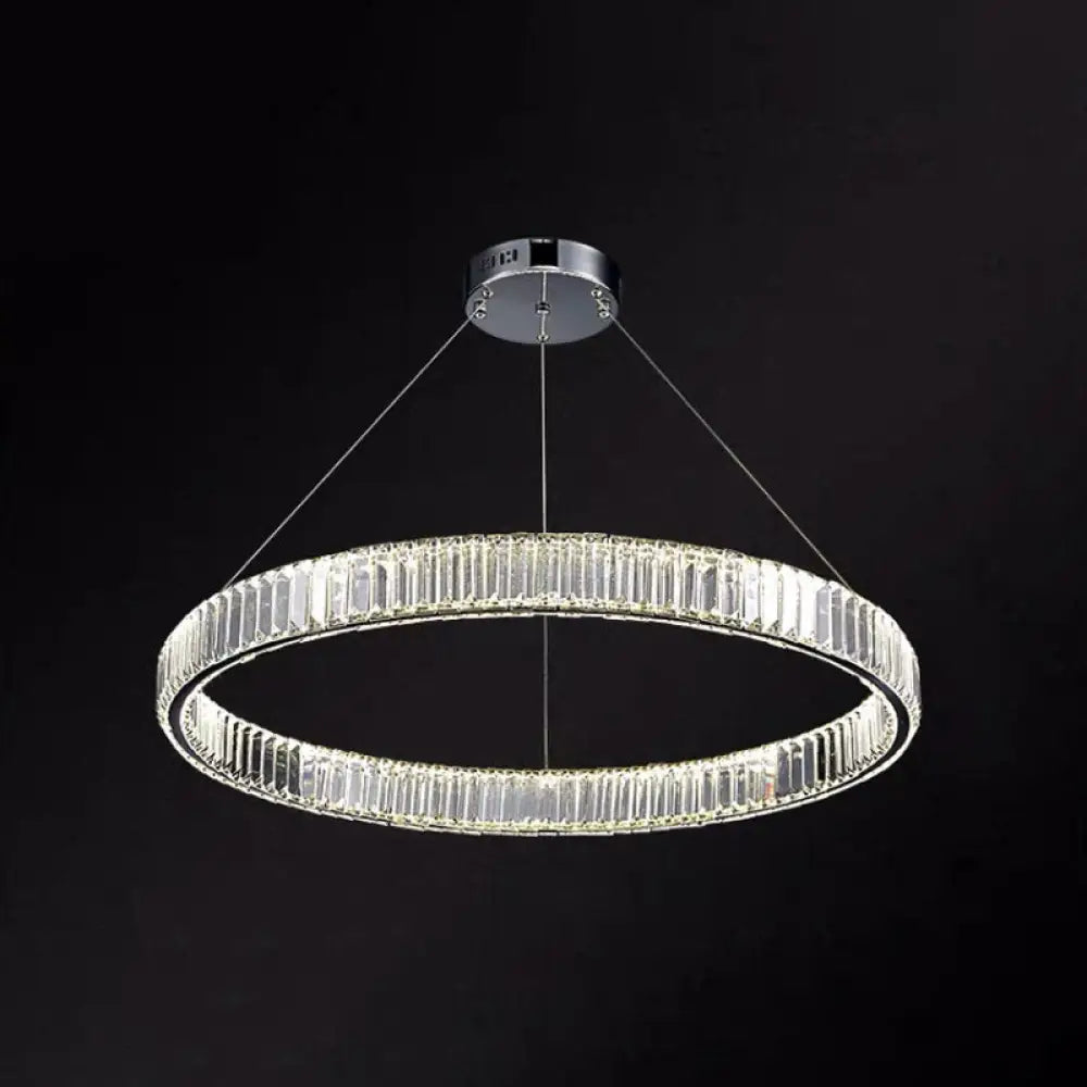 Contemporary LED Crystal Chandelier Pendant Light for Living Room