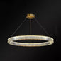 Contemporary LED Crystal Chandelier Pendant Light for Living Room