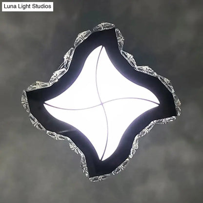 DecorBites™ DecorBites™ Contemporary LED Crystal Wall Light Fixture: Chrome Finish. Perfect Windmill Sconce for Living Room