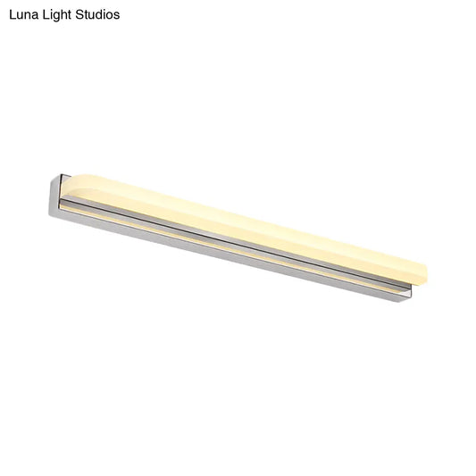 Lámpara de techo cilíndrica LED contemporánea DecorBites™ en níquel para tocador de baño - Luz cálida/blanca