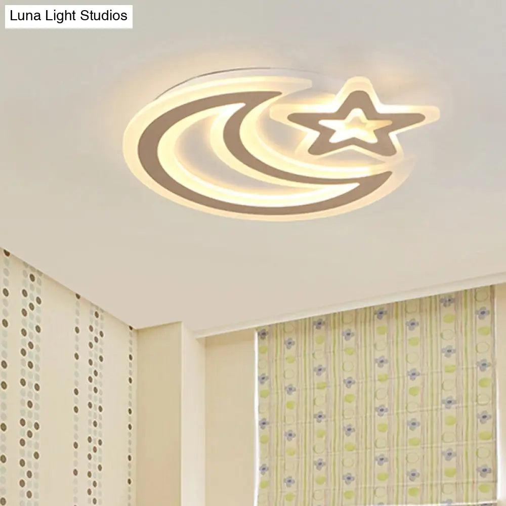 DecorBites™ DecorBites™ Contemporary LED Flush Ceiling Light: Slim Panel Lamp for Living Room in White Acrylic