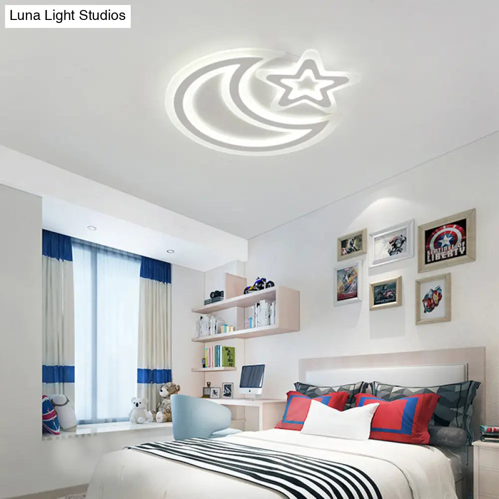 DecorBites™ DecorBites™ Contemporary LED Flush Ceiling Light: Slim Panel Lamp for Living Room in White Acrylic