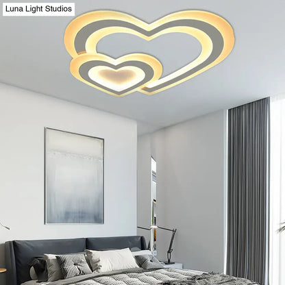 DecorBites™ DecorBites™ Contemporary LED Flush Ceiling Light: Slim Panel Lamp for Living Room in White Acrylic