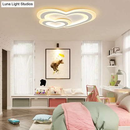 DecorBites™ DecorBites™ Contemporary LED Flush Ceiling Light: Slim Panel Lamp for Living Room in White Acrylic
