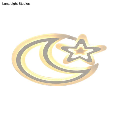 DecorBites™ DecorBites™ Contemporary LED Flush Ceiling Light: Slim Panel Lamp for Living Room in White Acrylic