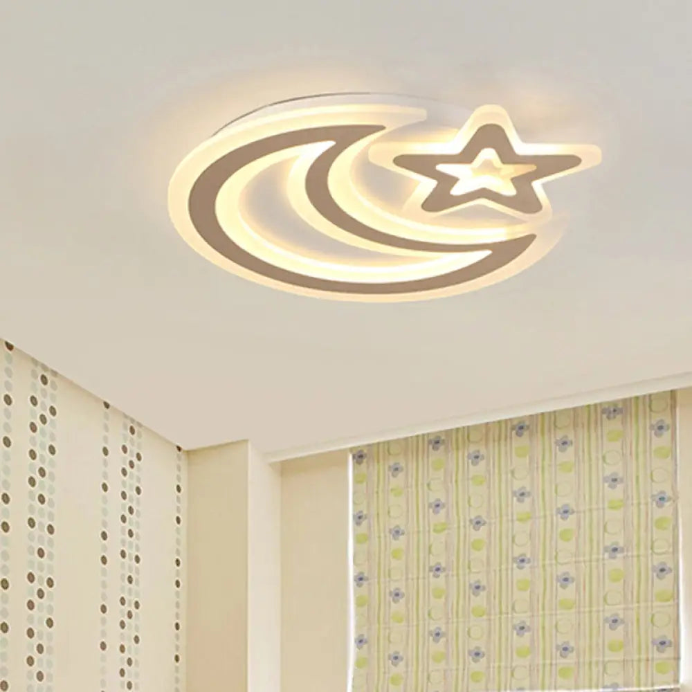 DecorBites™ DecorBites™ Contemporary LED Flush Ceiling Light: Slim Panel Lamp for Living Room in White Acrylic