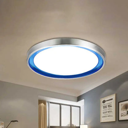 Lámpara de techo LED contemporánea DecorBites™ en naranja/azul/morado con luz cálida/blanca - 14"/16"/20" (35,5 cm/40,6 cm/50,8 cm) circular de metal