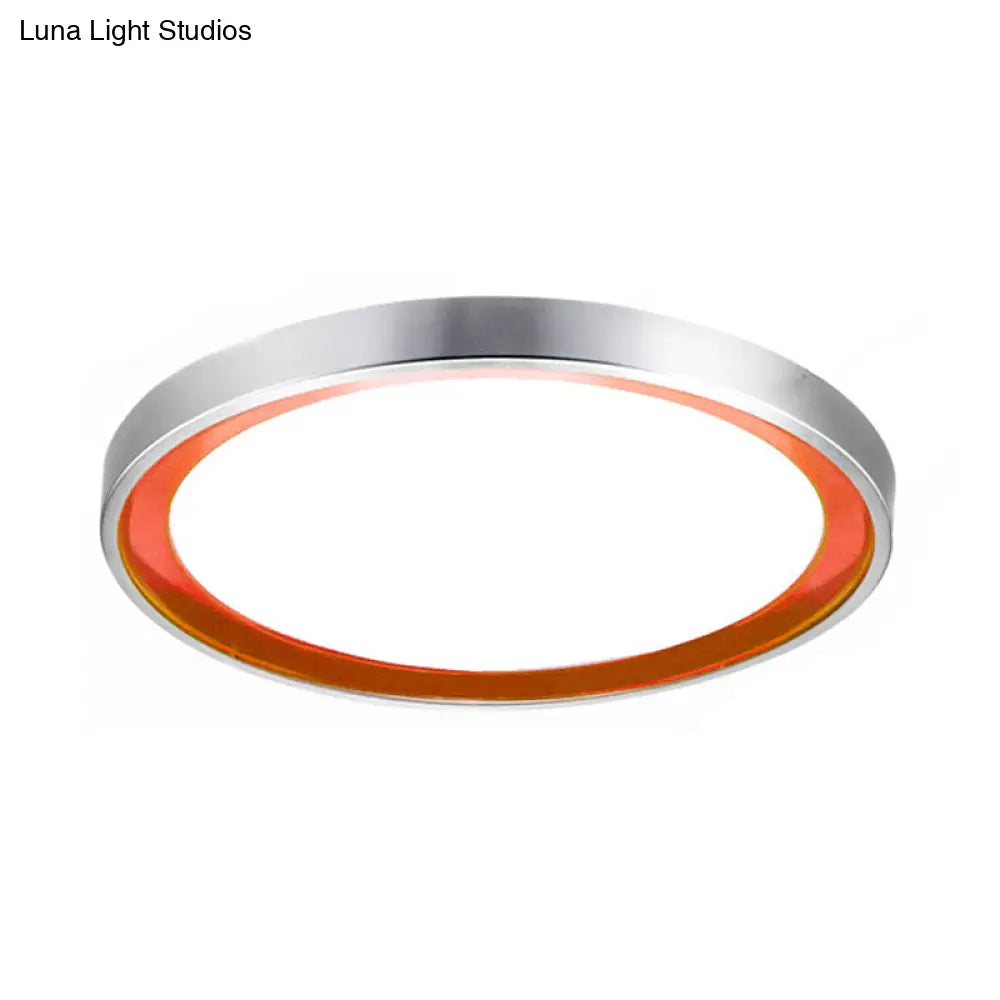 Lámpara de techo LED contemporánea DecorBites™ en naranja/azul/morado con luz cálida/blanca - 14"/16"/20" (35,5 cm/40,6 cm/50,8 cm) circular de metal