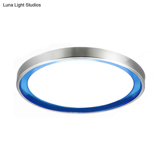 Lámpara de techo LED contemporánea DecorBites™ en naranja/azul/morado con luz cálida/blanca - 14"/16"/20" (35,5 cm/40,6 cm/50,8 cm) circular de metal