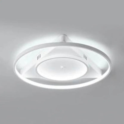 DecorBites™ Contemporary LED Flush Mount Ceiling Light with Acrylic Shade - Warm/White Light