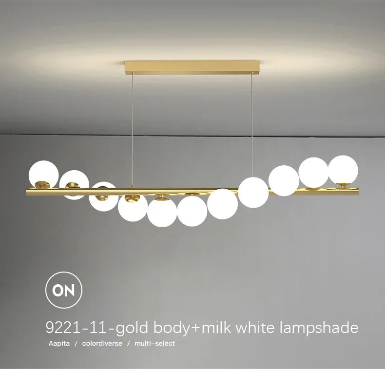 Contemporary LED Glass Chandelier for Home Lighting - Chandelier
