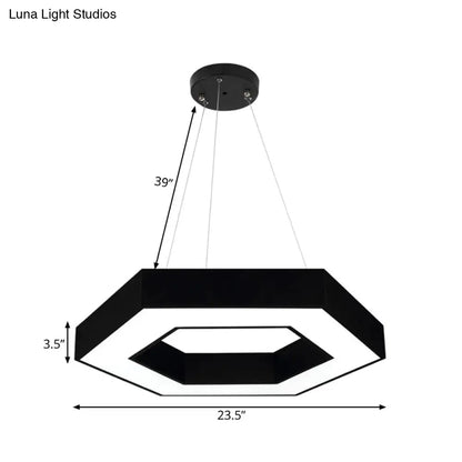 Contemporary LED Honeycomb Pendant Light - Green/Blue/Red in White/Warm/Natural Light