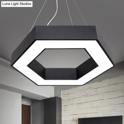 Contemporary LED Honeycomb Pendant Light - Green/Blue/Red in White/Warm/Natural Light