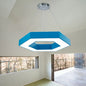 Contemporary LED Honeycomb Pendant Light - Green/Blue/Red in White/Warm/Natural Light