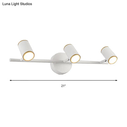 DecorBites™ DecorBites™ Contemporary LED Metal Wall Vanity Lamp - White/Warm Light