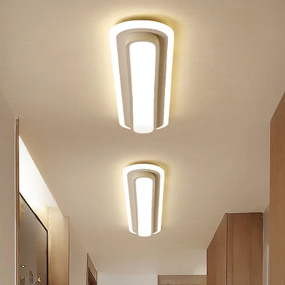 DecorBites™ DecorBites™ Contemporary LED Oval Ceiling Light with White/Warm Acrylic Diffuser - 19"/23"/31" Wide