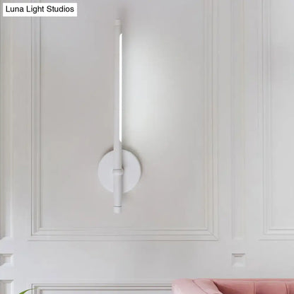 Aplique de pared LED contemporáneo DecorBites™ - Pantalla de metal y acrílico - Montaje tubular en pared blanco/negro - Luz cálida/blanca