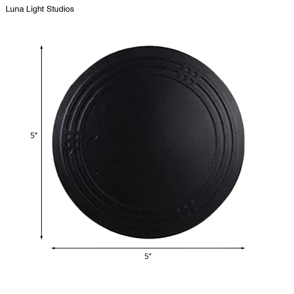 DecorBites™ Contemporary LED Sconce Lighting Fixture - Flower Pathway 4-Sided Wall Lamp in Sleek Black Aluminum