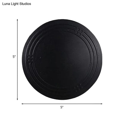 DecorBites™ Contemporary LED Sconce Lighting Fixture - Flower Pathway 4-Sided Wall Lamp in Sleek Black Aluminum