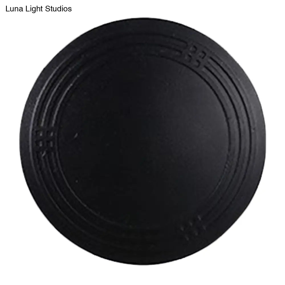 DecorBites™ Contemporary LED Sconce Lighting Fixture - Flower Pathway 4-Sided Wall Lamp in Sleek Black Aluminum