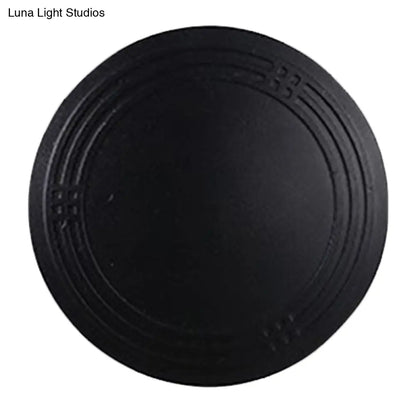 DecorBites™ Contemporary LED Sconce Lighting Fixture - Flower Pathway 4-Sided Wall Lamp in Sleek Black Aluminum