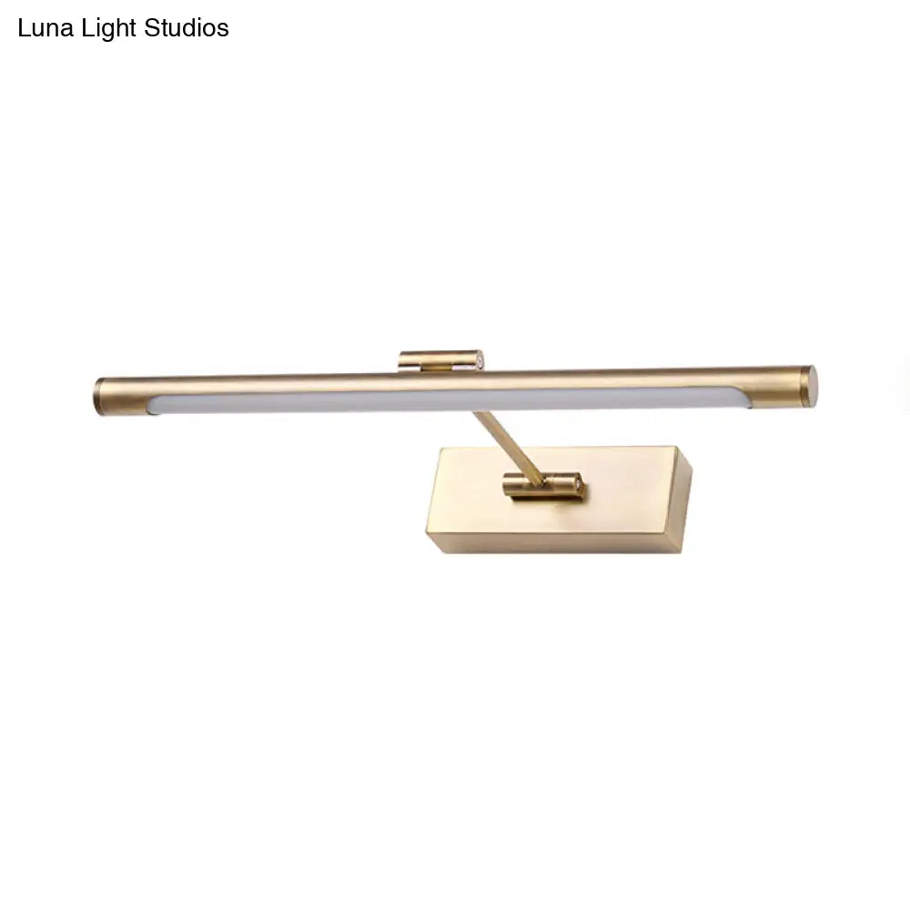 Aplique de pared tubular LED contemporáneo DecorBites™ - Lámpara de pared acrílica blanca y negra para baños - 42 cm/46 cm de ancho