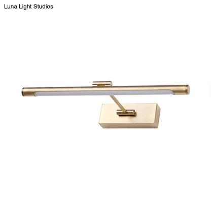 Aplique de pared tubular LED contemporáneo DecorBites™ - Lámpara de pared acrílica blanca y negra para baños - 42 cm/46 cm de ancho