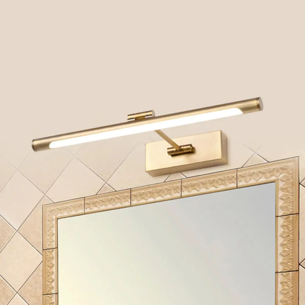 Aplique de pared tubular LED contemporáneo DecorBites™ - Lámpara de pared acrílica blanca y negra para baños - 42 cm/46 cm de ancho