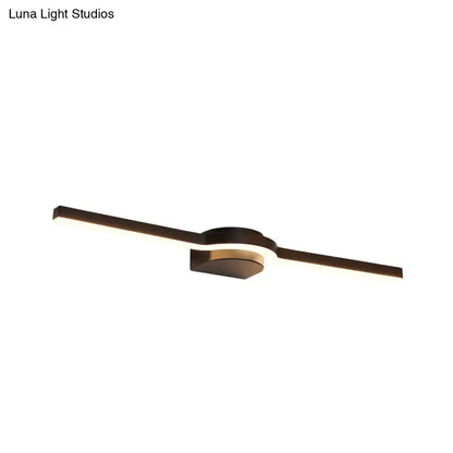 Aplique de pared LED contemporáneo DecorBites™ en blanco y negro/luz cálida - Aplique de pared acrílico de línea delgada de 16"/23.5"