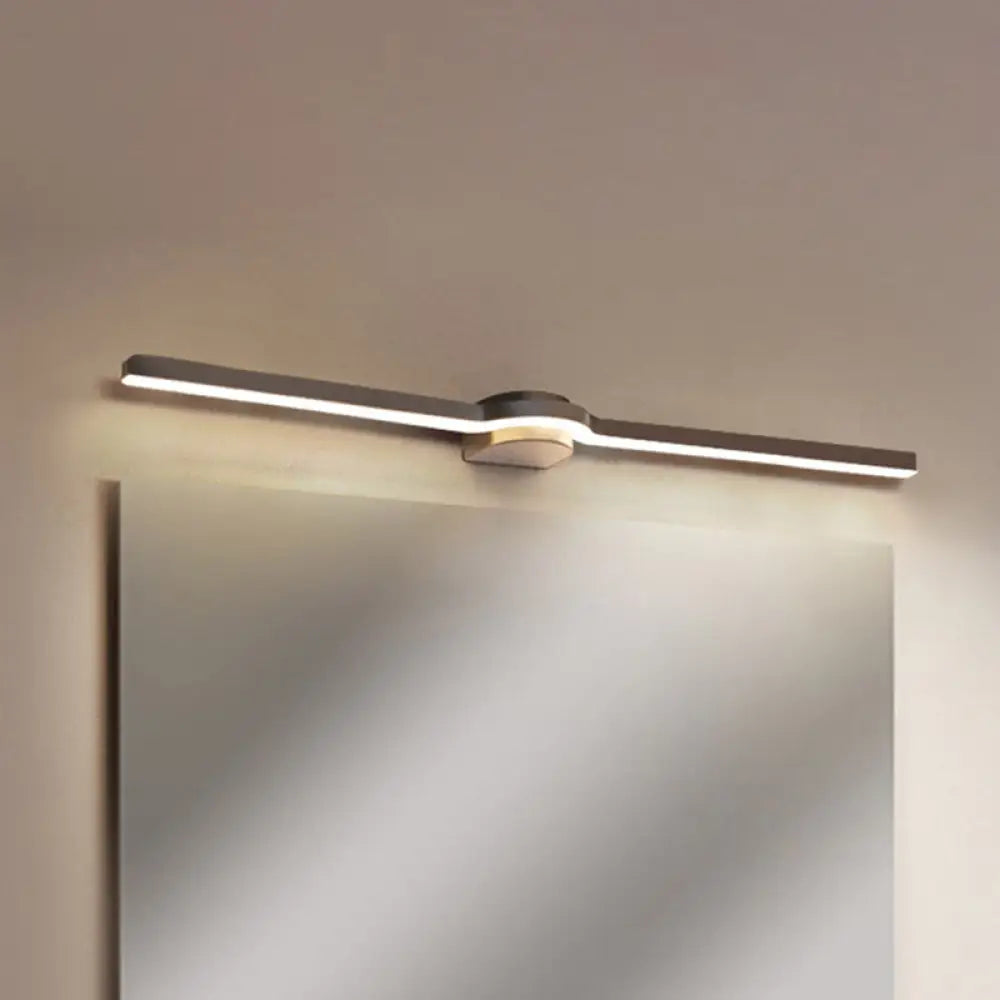 Aplique de pared LED contemporáneo DecorBites™ en blanco y negro/luz cálida - Aplique de pared acrílico de línea delgada de 16"/23.5"