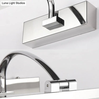 DecorBites™ DecorBites™ Contemporary LED Vanity Light, Slim Acrylic Design, Chrome Finish, Wall Mounted Bathroom Lamp (16"/19.5" Diameter)