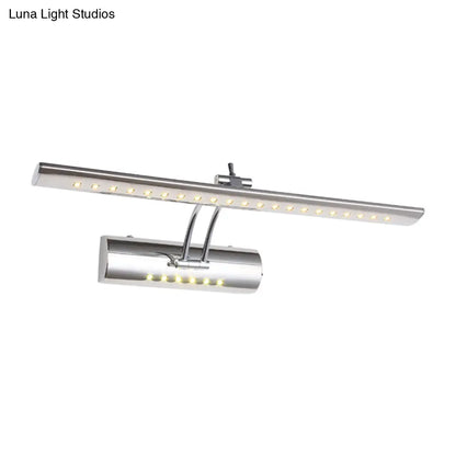 DecorBites™ DecorBites™ Contemporary LED Vanity Light with Nickel Finish and White/Warm Light, 16"/21.5" Wide