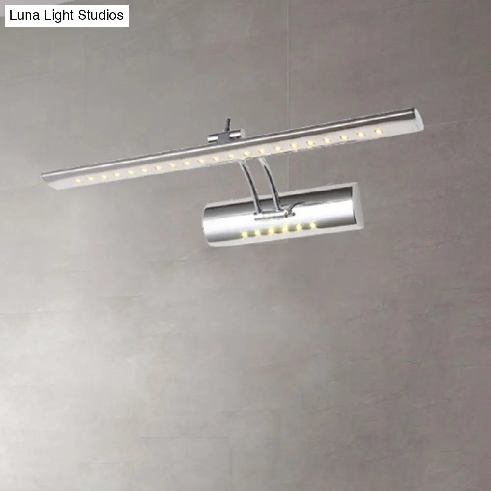 DecorBites™ DecorBites™ Contemporary LED Vanity Light with Nickel Finish and White/Warm Light, 16"/21.5" Wide