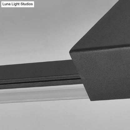 Aplique de pared LED contemporáneo DecorBites™ para tocador, luz natural, diseño lineal en metal, blanco/negro, de 40,6 cm a 80 cm de ancho