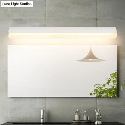 Aplique de pared LED contemporáneo DecorBites™ para tocador en acrílico blanco/negro - 16"/19.5"/23.5" de ancho