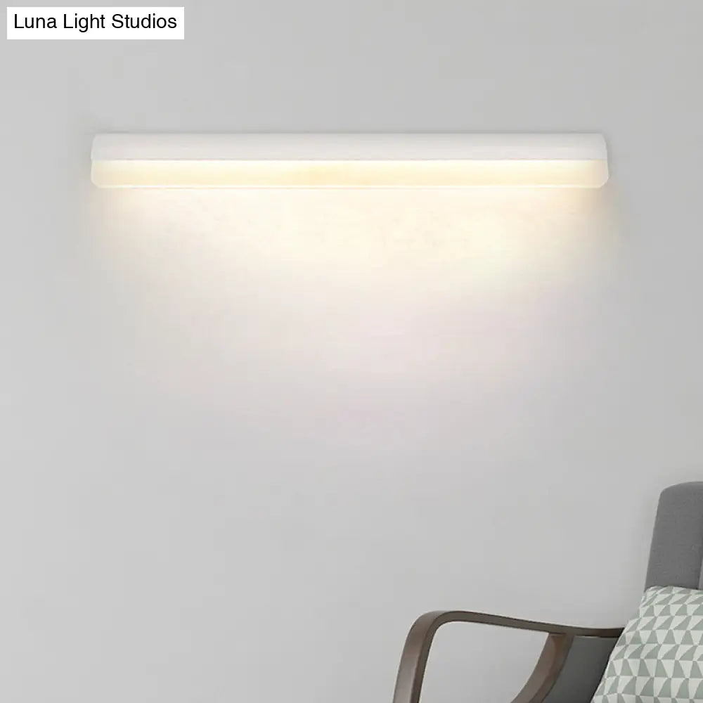 Aplique de pared LED contemporáneo DecorBites™ para tocador en acrílico blanco/negro - 16"/19.5"/23.5" de ancho