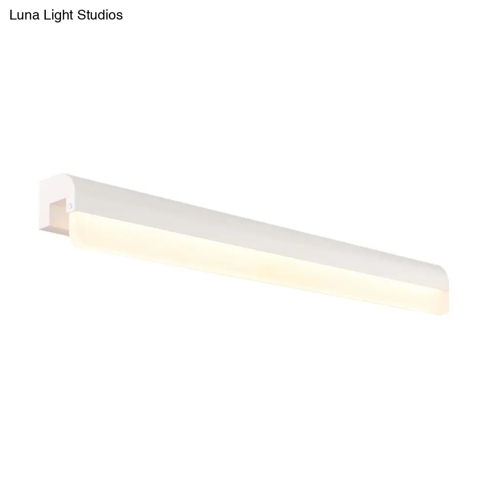 Aplique de pared LED contemporáneo DecorBites™ para tocador en acrílico blanco/negro - 16"/19.5"/23.5" de ancho