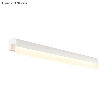 Aplique de pared LED contemporáneo DecorBites™ para tocador en acrílico blanco/negro - 16"/19.5"/23.5" de ancho