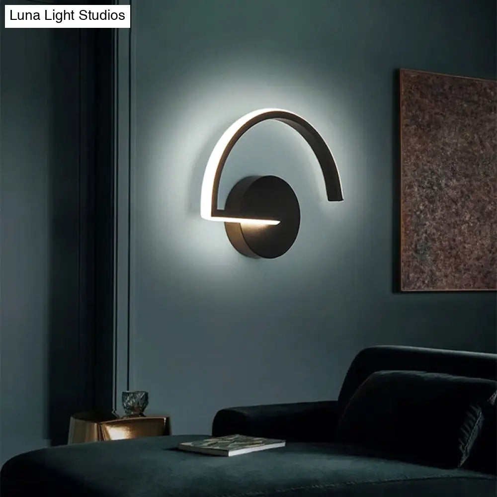 DecorBites™ DecorBites™ Contemporary LED Wall Light Fixture - Geometrical Aluminum Bedside Lamp